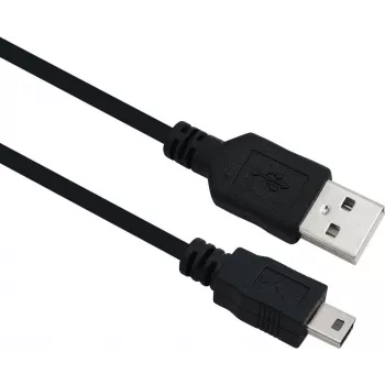 USB kábel Helos 288315 USB 2.0 2m USB A Mini-USB B čierny