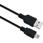 USB kábel Helos 288315 USB 2.0 2m USB A Mini-USB B čierny