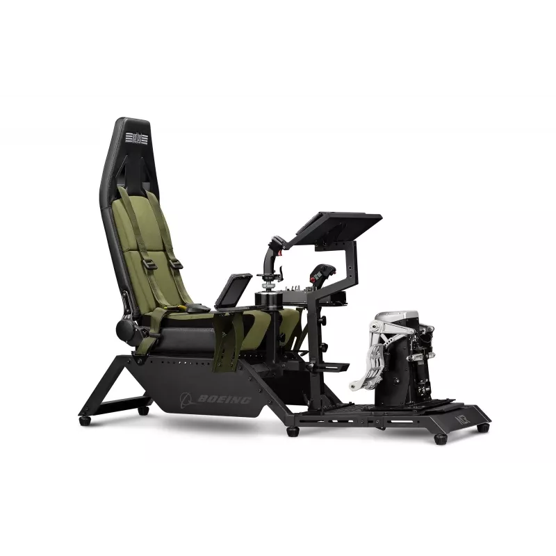 Sedadlo kokpitu Next Level Racing Flight Simulator Boeing Military 396055 — špeciálne sedadlo pre letecký simulátor, kompatibilné s riadiacimi pákami a pedálmi