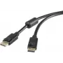 Renkforce DisplayPort prepojovací kábel [1x DisplayPort konektor samec – 1x DisplayPort konektor samec] 7,5 m čierny (RF-3433994)