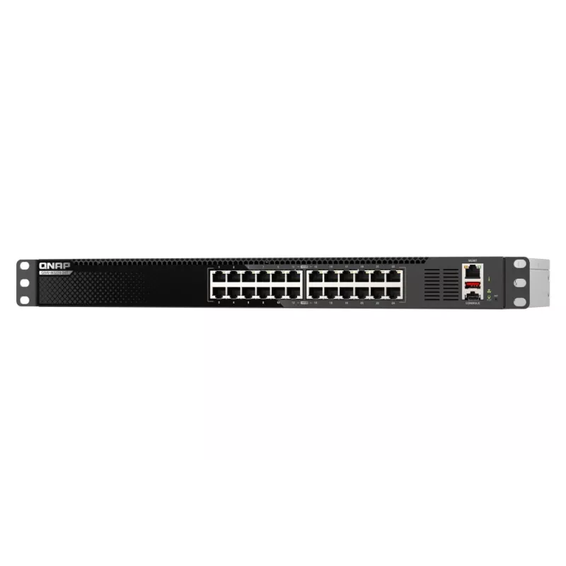 QNAP QSW-M3224-24T sieťový switch Managed L3 10G Ethernet (100/1000/10000) 1U čierna, strieborná