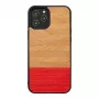 Ochranné puzdro man and wood pre iPhone 12 Pro Max — Herringbone Azalea čierna