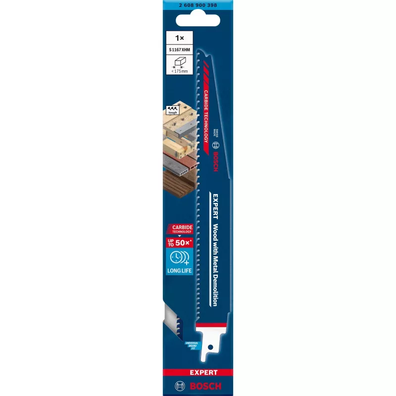 Bosch Expert 2608900398 Čepeľ na sablovú pílu vysokouhlíková oceľ (HCS) 1 ks