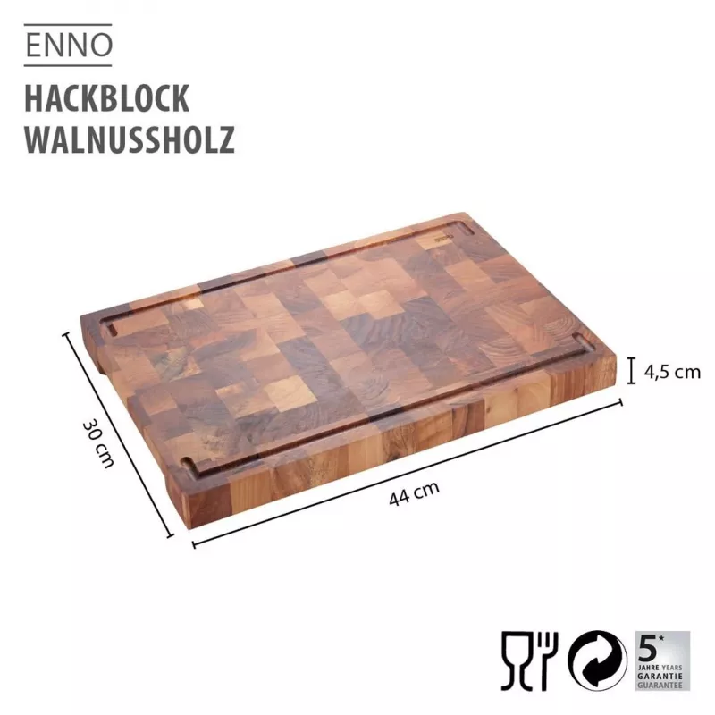 GEFU ENNO doska z orechového dreva 44 x 30 cm