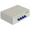 DeLock switch VGA 4 port manuálny obojsmerný - prepínač obrazovky - 4 x VGA - desktop (87635)