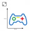 Drôtový USB gamepad MANTA SNL55MT s neónovými svetlami