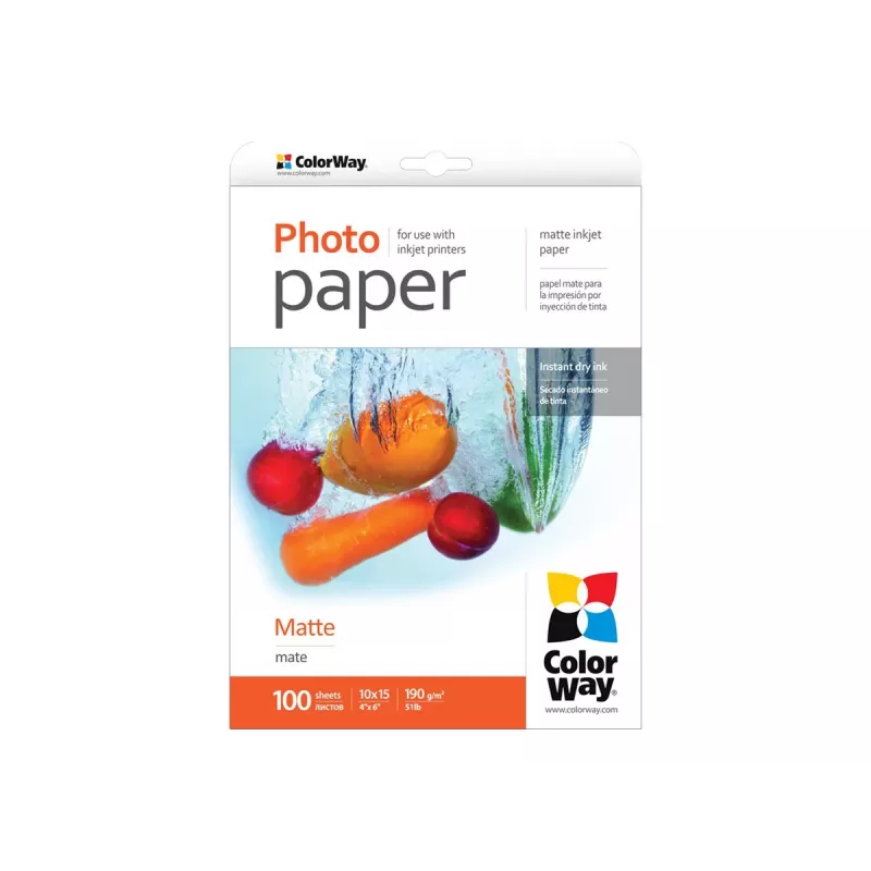 ColorWay - fotopapier - matný - 100 listov -