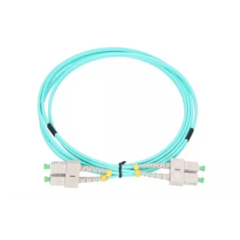 Optický patch kábel Extralink SC/APC–SC/APC, multimode OM3, duplex, 3 mm plášť, 5 m