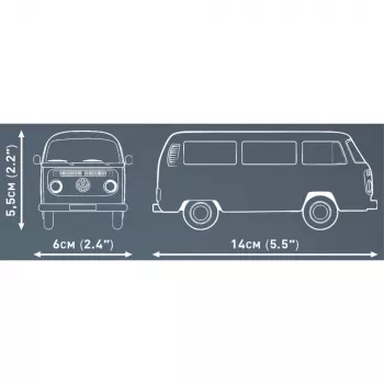 Modelová stavebnica Cobi Volkswagen T2b autobus oranžový, mierka 1:35, stavebnica