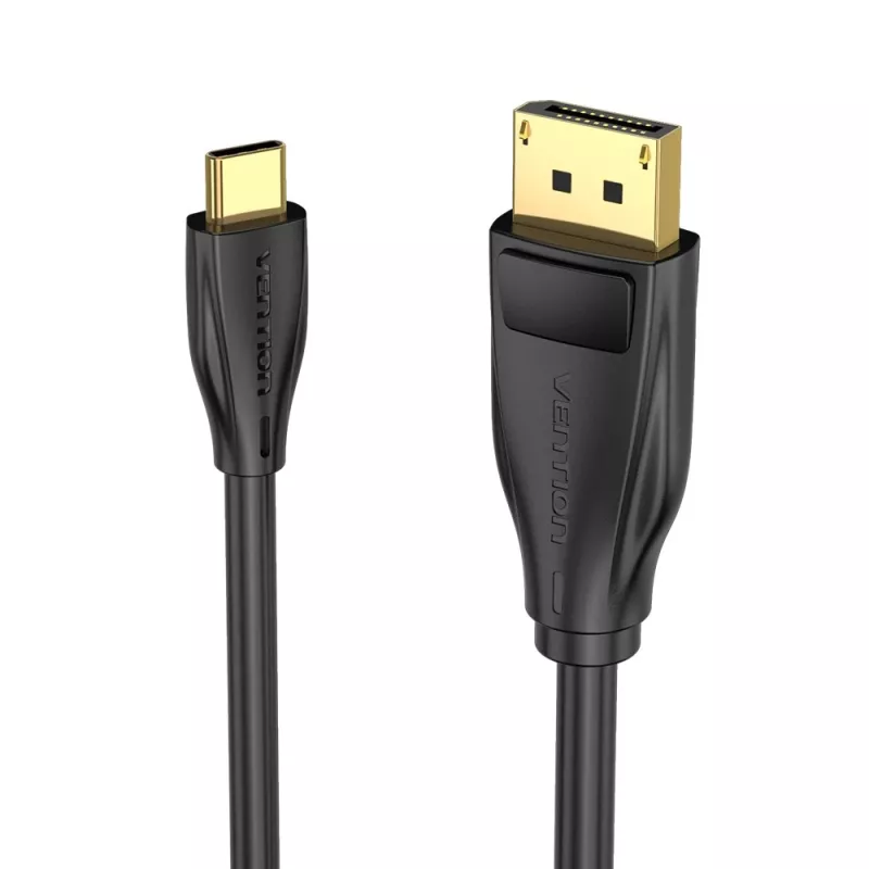 Vention USB-C na DisplayPort 8K kábel 2 m, USB Type-C na DP, čierny