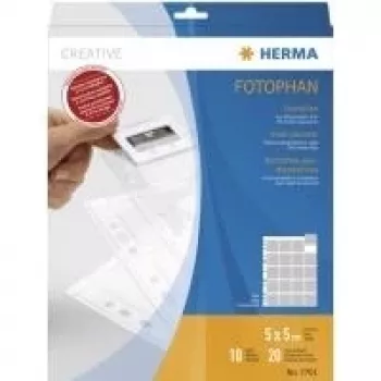 HERMA 7701 vrecká na diapozitívy pre 35 mm diapozitívy číra fólia 10 vreciek