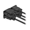 Sériový kábel RS-232 DeLOCK 87308 0,5 m konektor samica na konektor samica
