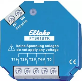 Tlačidlový spínač Eltako FTS61BTK pre zbernicový systém — model 30014064