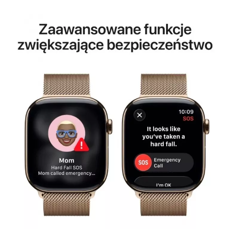 Apple Watch GPS + Cellular 46mm zlaté titánové puzdro zlatý Milanese Loop S/M