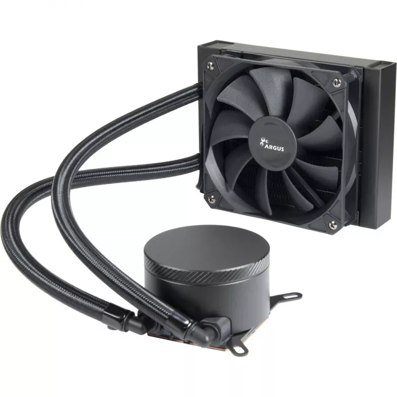All-in-One vodné chladenie INTER-TECH Argus Iceman B-120, 120-mm ventilátor, hydraulické ložisko, čierna