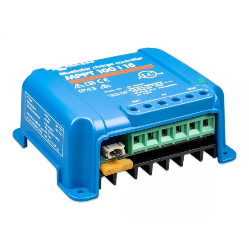 MPPT solárny regulátor nabíjania Victron Energy BlueSolar 100/15 — 15A, 100V max PV