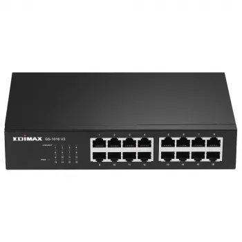 Edimax GS-1016 V2 sieťový switch Managed Gigabit Ethernet (10/100/1000) čierna