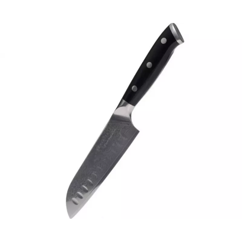 Kohersen Elegance Ebony Wood Santoku nôž damašková oceľ 12,7 cm
