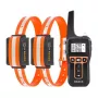 Výcvikový obojok pre psov Rojeco PD5291000m s 2 obojkami, nabíjateľný diaľkový ovládač, nastaviteľné statické impulzy/vibrácie/zvuk