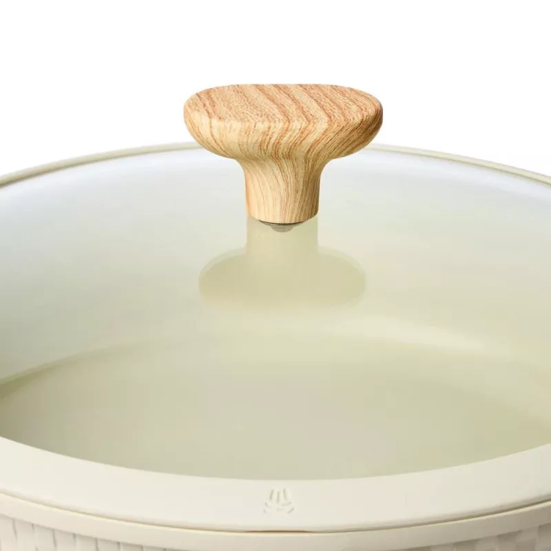 Plochý hrniec D28cm 4,1L/beige