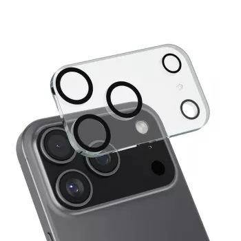 Sklo kamery a objektívu Crong CRGLSIP1763P pre iPhone 17 Pro — ochranné sklo modulu kamery
