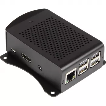 Joy-it Raspberry Pi® puzdro čierna RB-ALUCASE+06 Raspberry Pi® 3 B, Raspberry Pi® 2 B, Raspberry Pi® 3 B+, Raspberry Pi® B+ (RB-ALUCASE+06)