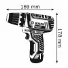 Bosch GSR 10,8-2-LI Professional Keyless čierna, modrá, červená