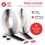 Páska na káble so suchým zipsom Label the Cable LTC rolka suchého zipsu Easy Tape Strap 8 m × 20 mm, čierna