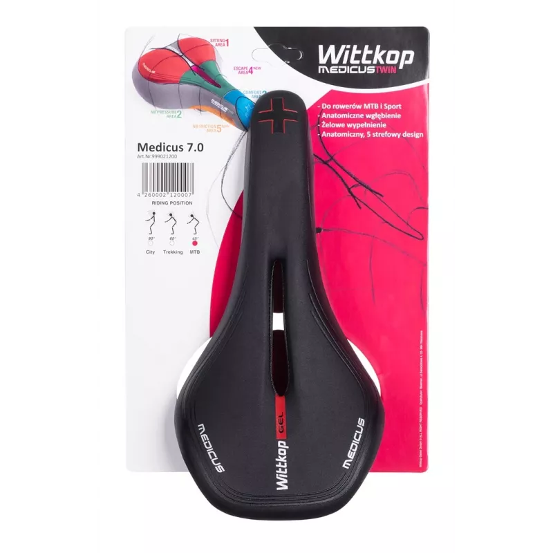 Bicyklová sedačka Wittkop Medicus Twin 7.0