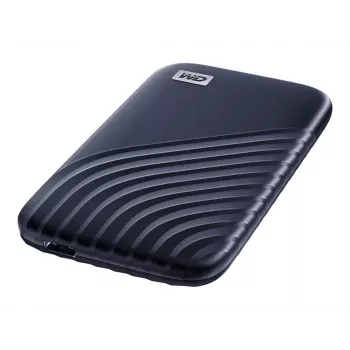 WD My Passport SSD WDBAGF0010BBL - SSD - šifrovaný - 1 TB - externý (prenosný) - USB 3.2 Gen 2 (USB-C konektor) - 256-bit AES - polnočná modrá