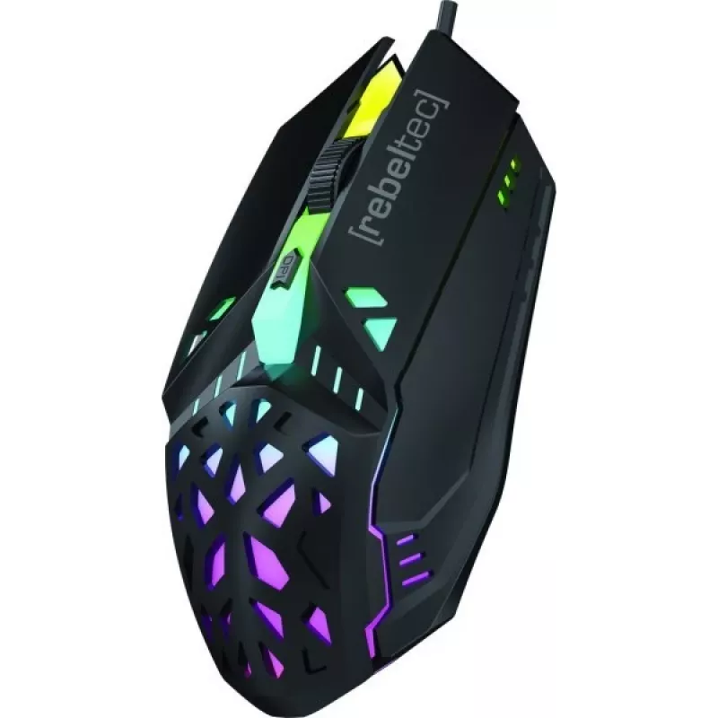 Káblová herná myš Rebeltec SHARK — ergonomický dizajn, optický senzor