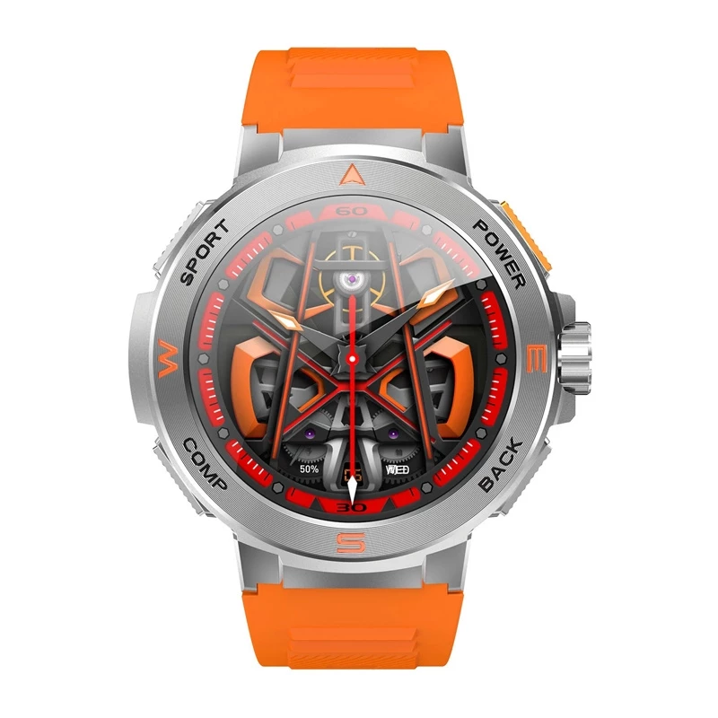 Smartwatch BlitzWolf BW-AT5 oranžový s Bluetooth a meračom tepu