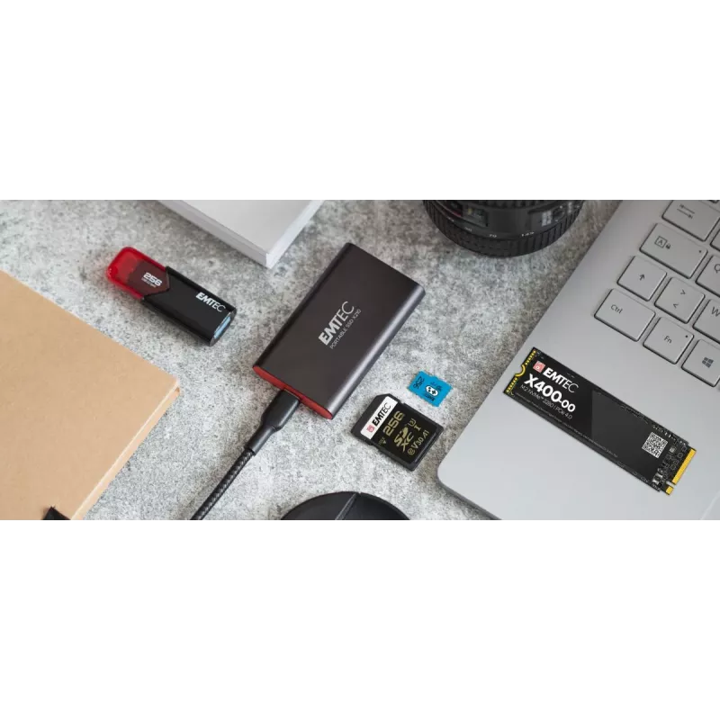 Emtec X210 ELITE 2 TB USB Type-C 3.2 Gen 2 (3.1 Gen 2) čierna, červená