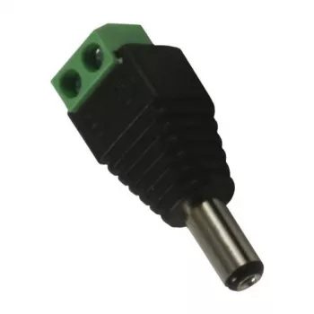 Synergy 21 S21-LED-000219 DC/2.1 x 5.5 mm čierny - zelený káblový konektor