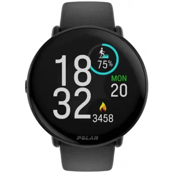 Polar Ignite 3 - športové hodinky s náramkom - silikón - veľkosť náramku: S/L - displej 3,3 cm (1,28 palca) - 32 MB - Bluetooth - 35 g - Night Black (900106234)
