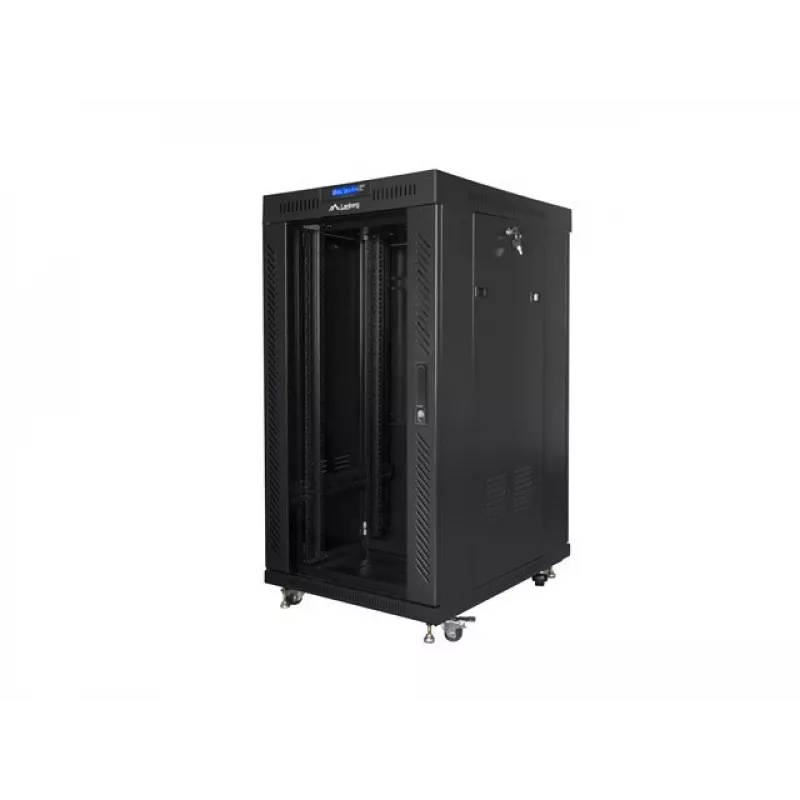 Voľne stojaca rack skriňa LANBERG FF01-6822-12BL 22U čierna 1200 kg