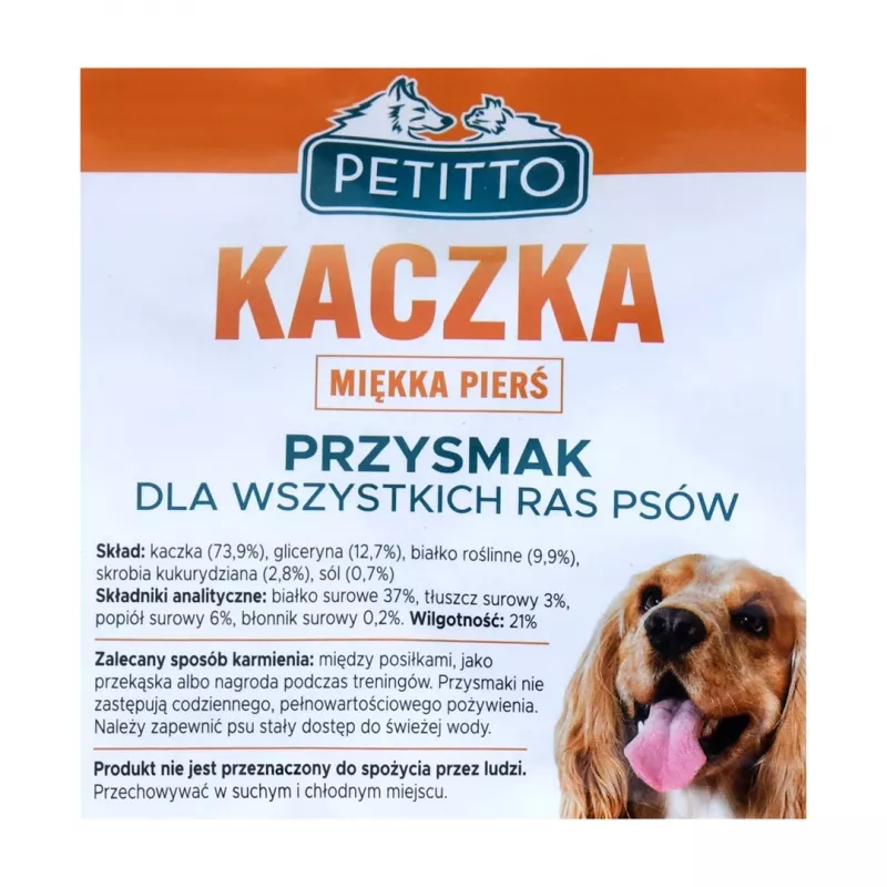 PETITTO jemné filety z kačacích pŕs - psie maškrty - 500 g