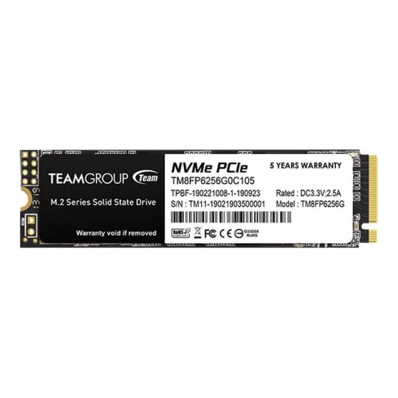 Team Group MP33 - SSD - 256 GB - interný - M.2 2280 - PCIe 3.0 x4 (NVMe)