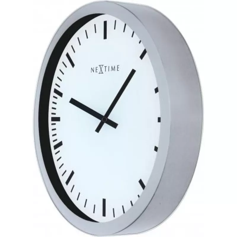 NeXtime hodiny 3031 Magic - Stripe, 25x35,2 cm, nástenné, biela