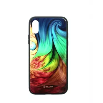 Ochranný kryt skla pre iPhone XS Tellur — potlačený mesmerický dizajn