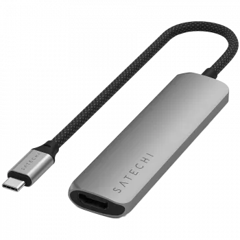 Satechi ST-P4SM rozbočovač USB Type-C 10000 Mbit/s sivá