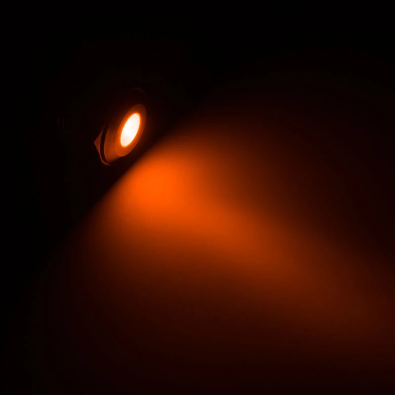 Lamptron LED odolná voči vandalizmu, oranžová, čierna objímka