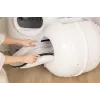 Podložka pod mačacie WC PETKIT P9221 — voštinová záchytná, sivá, 23,6 x 15,7 palca