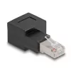 Delock - sieťový adaptér - RJ-45 (M) doprava zahnutý na RJ-45 (F) - CAT 6a