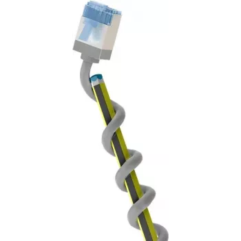 Goobay Ultra-Flexibles CAT 6A patch kábel tenký U/FTP sivý - extra krátky konektor (74313)