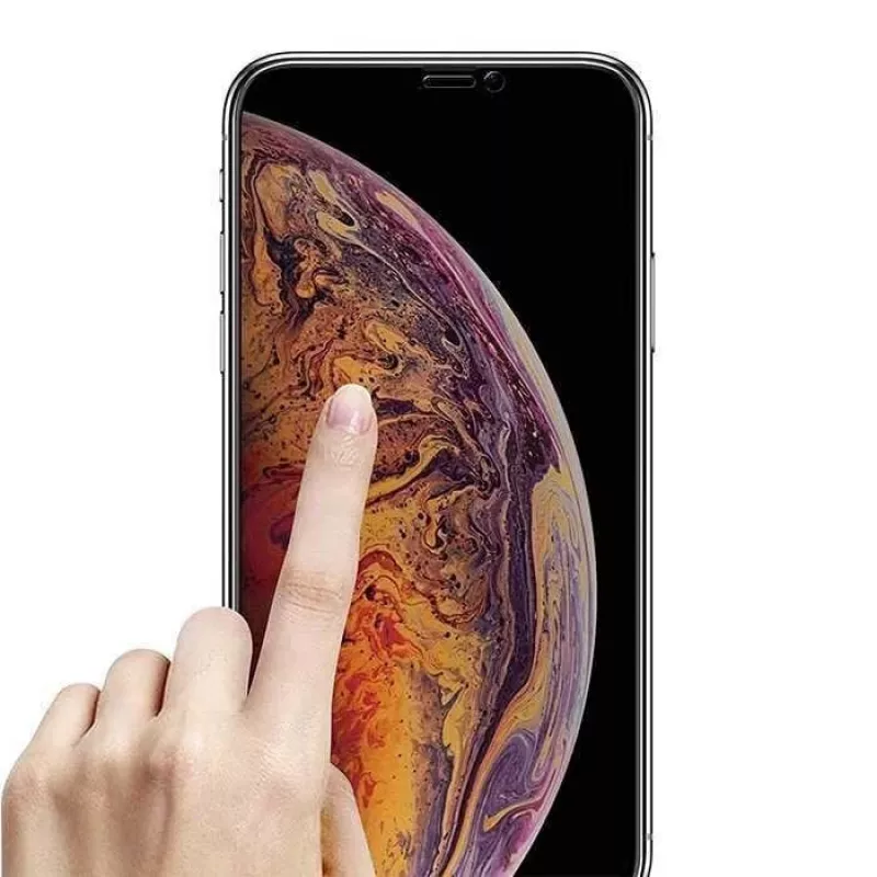 Tvrdené sklo ochranná fólia displeja Devia Real Series pre iPhone XS Max 3D Full Screen čierna
