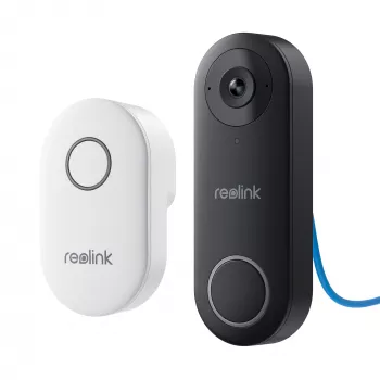 Reolink D340P – 5MP káblový videodomofón so zvončekom, PoE, rozpoznávanie osôb, obojsmerný zvuk, kompatibilný s NVR