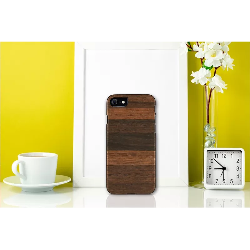 Ochranné puzdro Man and Wood pre iPhone 7/8 – fango čierna