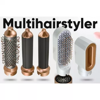 Teplovzdušný styler Profi-Care 331321 bielo-ružový – 4-in-1 multi-styler, 5 nástavcov, 1000W, 3 stupne teploty