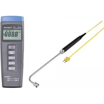 VOLTCRAFT K101 + TP 206 teplomer -200 až +1370 °C snímač typu K